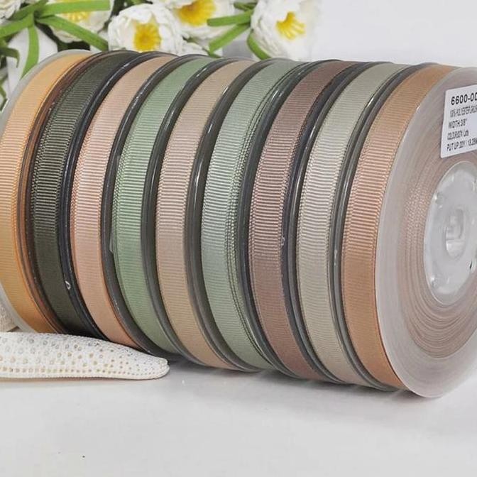 

Baru Pita Grosgrain Polos Lebar 5cm (2 inch) Panjang 5 Yard - Pita Dekorasi Tebal