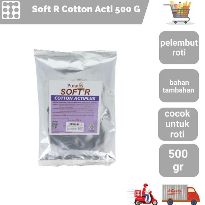 

Soft R Cotton Acti 500 G / Pelembut Roti Kualitas Terbaik Harga Termurah