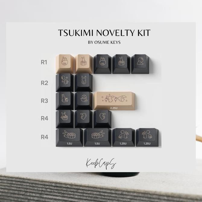 (Expert) Tsukimi Novelty Keycap Kit - Standard Novelties - Osume Keys