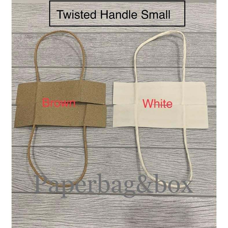

Paperbag Twisted Handle SMALL, Tali Kepang Kertas isi 250set/500pce aSt