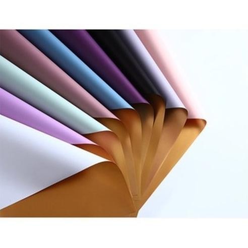 

(20 lembar) Bicolor gold cellophane/flower wrapping / kertas bunga / Buket Bunga / 2 warna Gold aSt