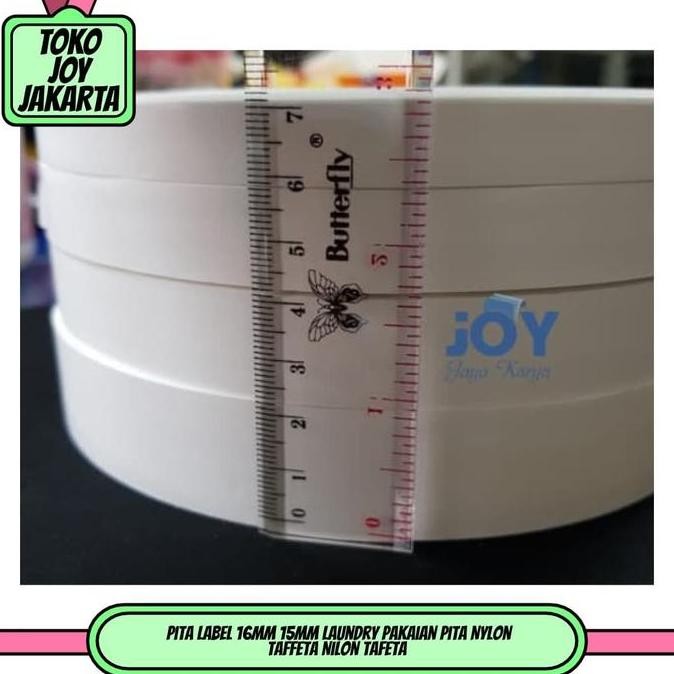 

Baru Pita Label Nylon Taffeta 15mm 16mm Untuk Laundry dan Pakaian