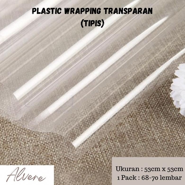 

Flower Wrapping Transparan Plastik TIPIS Bening Kertas Buket Bunga Transparent aSt