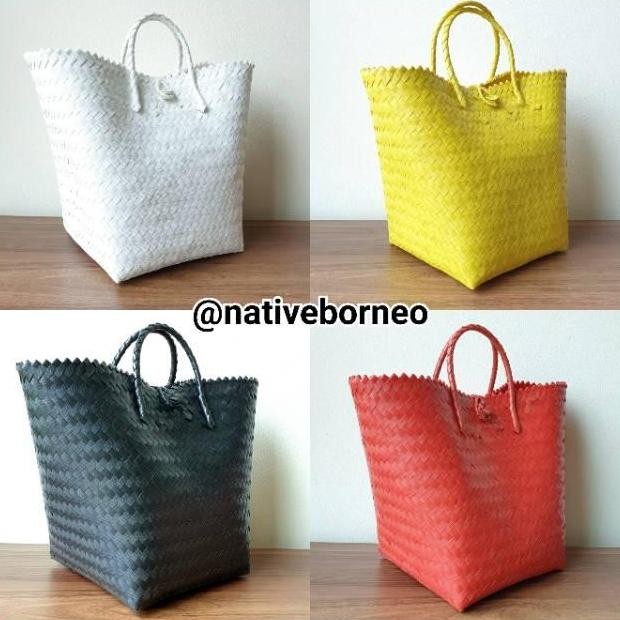 

Ready Kana Bag Polos - Tas Anyam Parcel Hampers Lebaran & Souvenir
