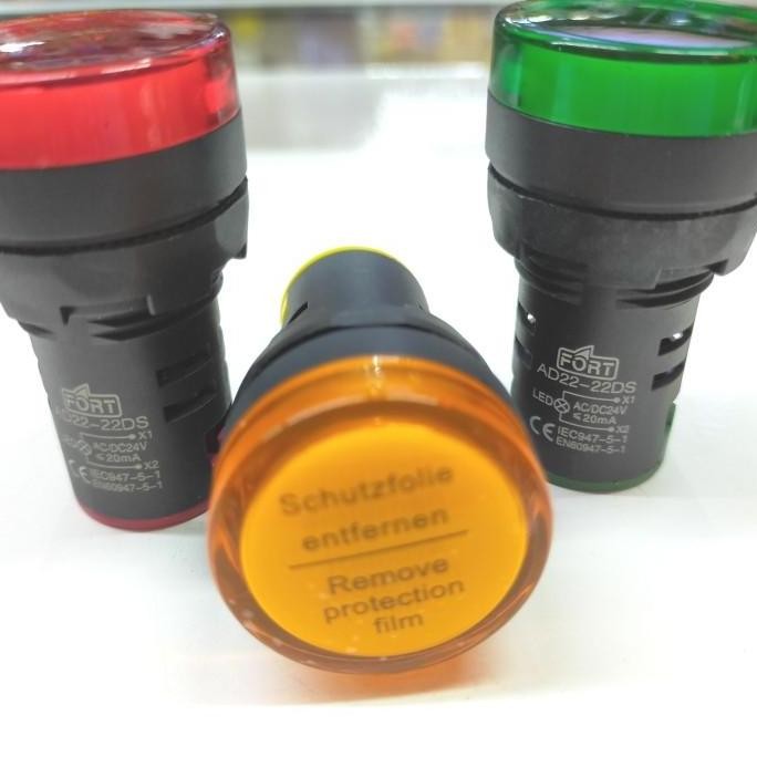 (Allthebest) pilot lamp LED 24volt AC/DC 22mm lampu panel