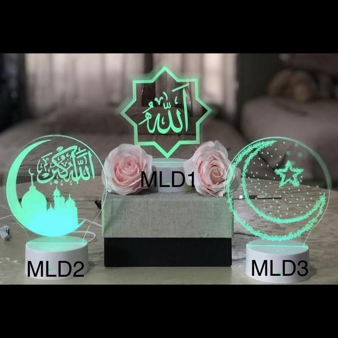 Ready Lampu LED Floating Ramadan Hampers Bingkisan Hadiah Lebaran