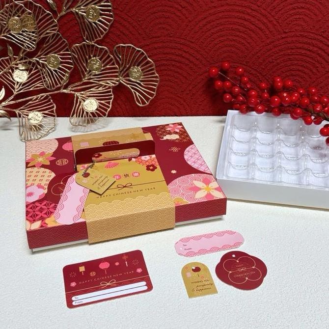 

Ready Set Box Nastar Imlek 10 Pcs | Hampers Tenteng Sekat LingLing Chinese New Year