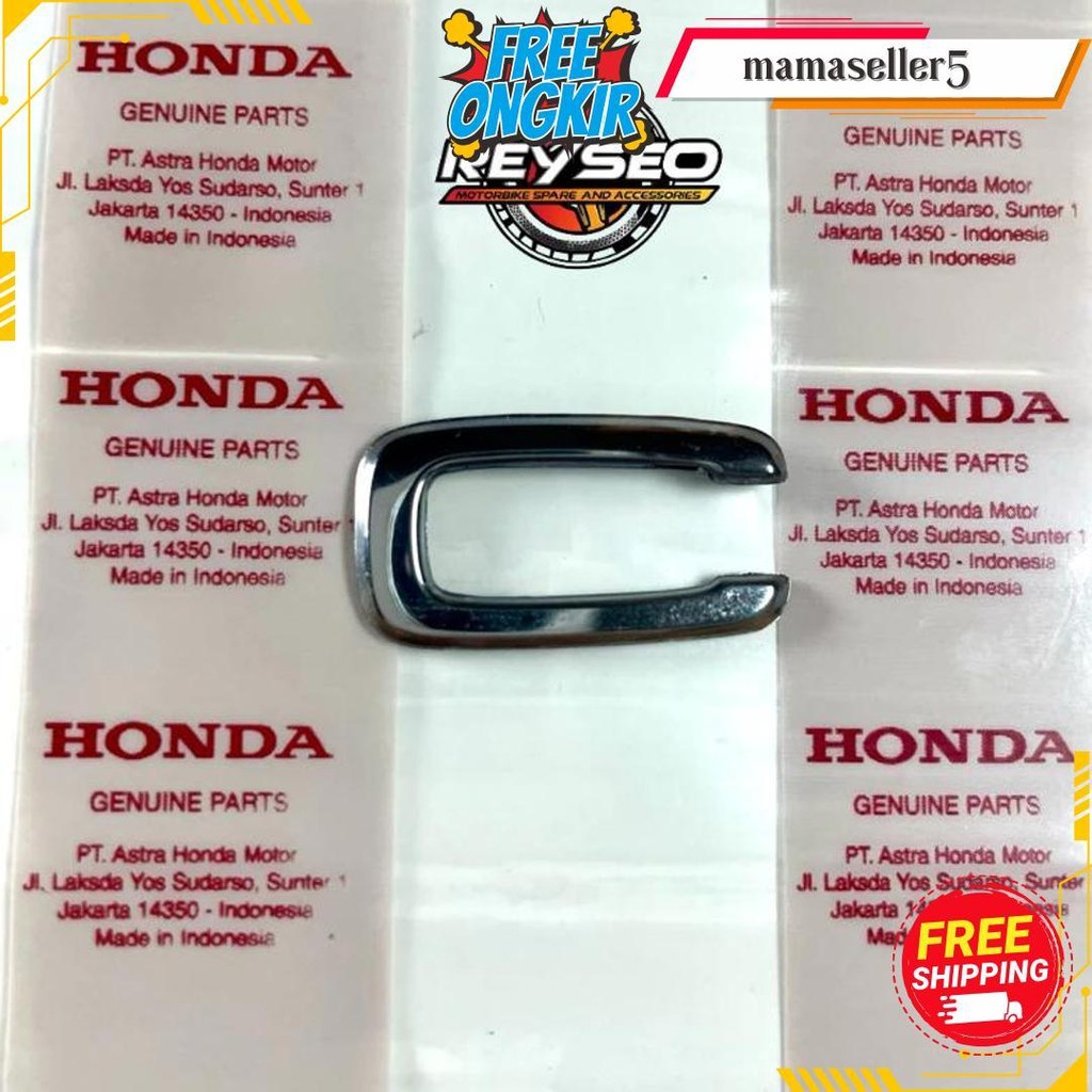 Emblem Motor Scoopy Silver & Gold Satuan 2020-2024 Original Produk