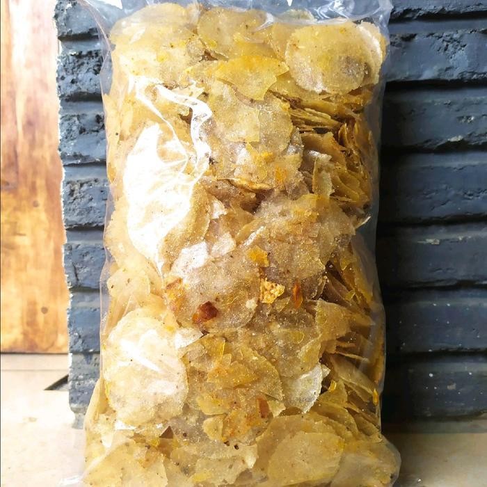 

CCF 3a Keripik Kaca Rasa Kencur dan Daun Jeruk (500 gram ) Kripik Pedas Snack Food Makanan Kripca Cemilan keripik pedas emping singkong kripca pedas krip ca