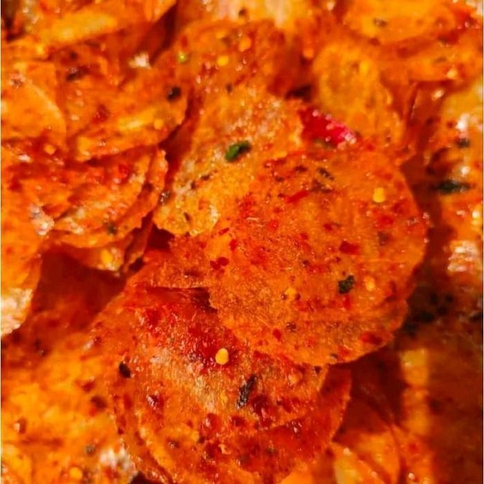 

CCF KERIPIK KACA PEDAS DAUN JERUK 1 KG Keripik Kaca Original Renyah Makanan Ringan Snack Food