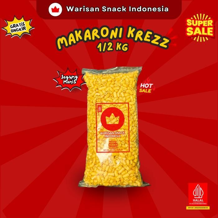 

Ccf (1/2 Ball-Setengah Ball) Kerupuk Makaroni Bantat Warisan Snack Indonesia (500Gr), Makanan Ringan Krupuk Cemilan Murah Halal Pedas Daun Jeruk Food Keripik