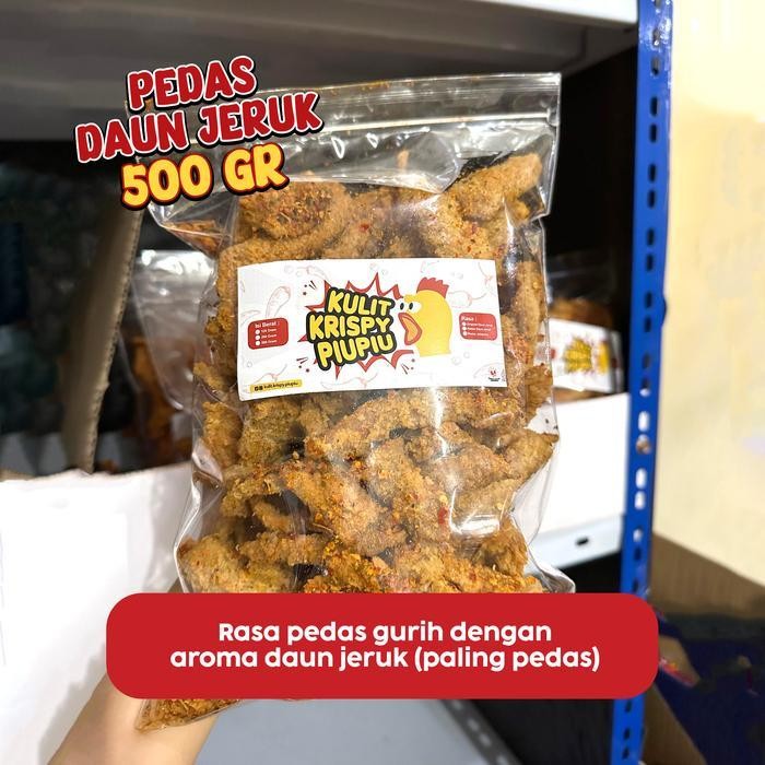 

Ccf Piupiu - Kulit Ayam Crispy 500Gr Snack Rasa Jalapeno/Original/Pedas Daun Jeruk Food Cemilan