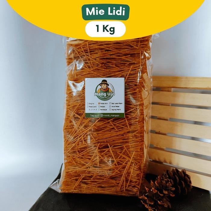 

Ccf Mie Lidi Kemasan 1 Kg Mang Ujo Pedas Asin - Food Snack Cemilan
