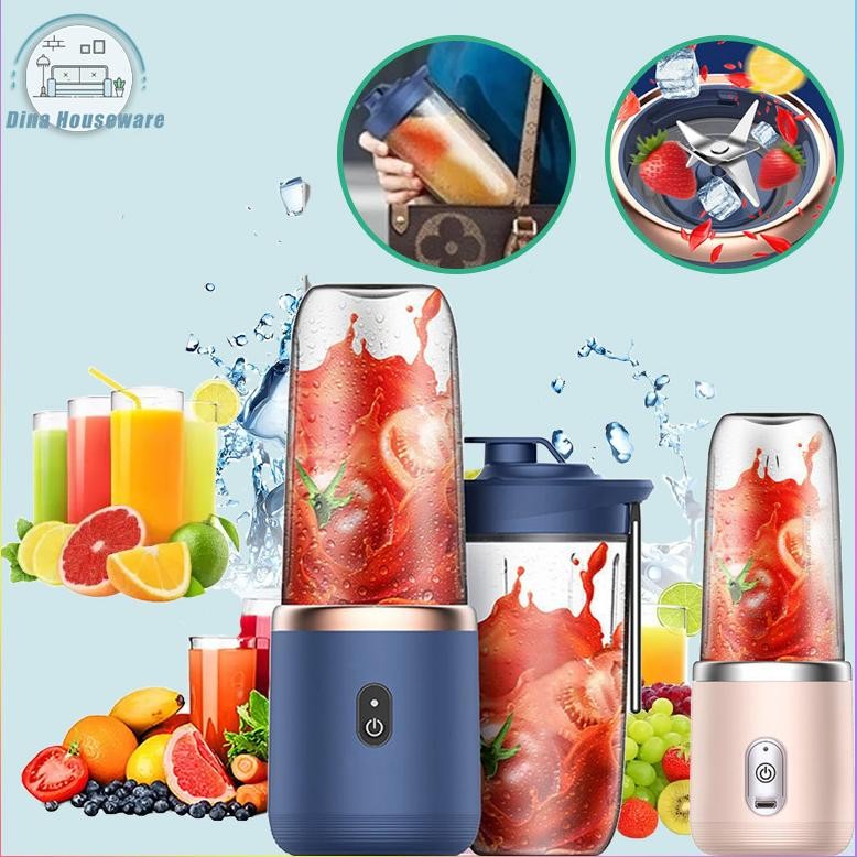 KUALITAS TERBAIK- Portable Mini Juice Blender Juicer Portable Usb Rechargeable Ice Crusher Mini Juic