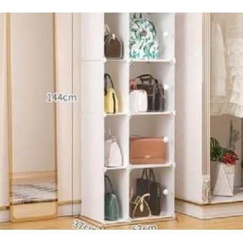 Rak Tas Rak Serbaguna Portable Lemari Minimalis Penyimpanan kmg