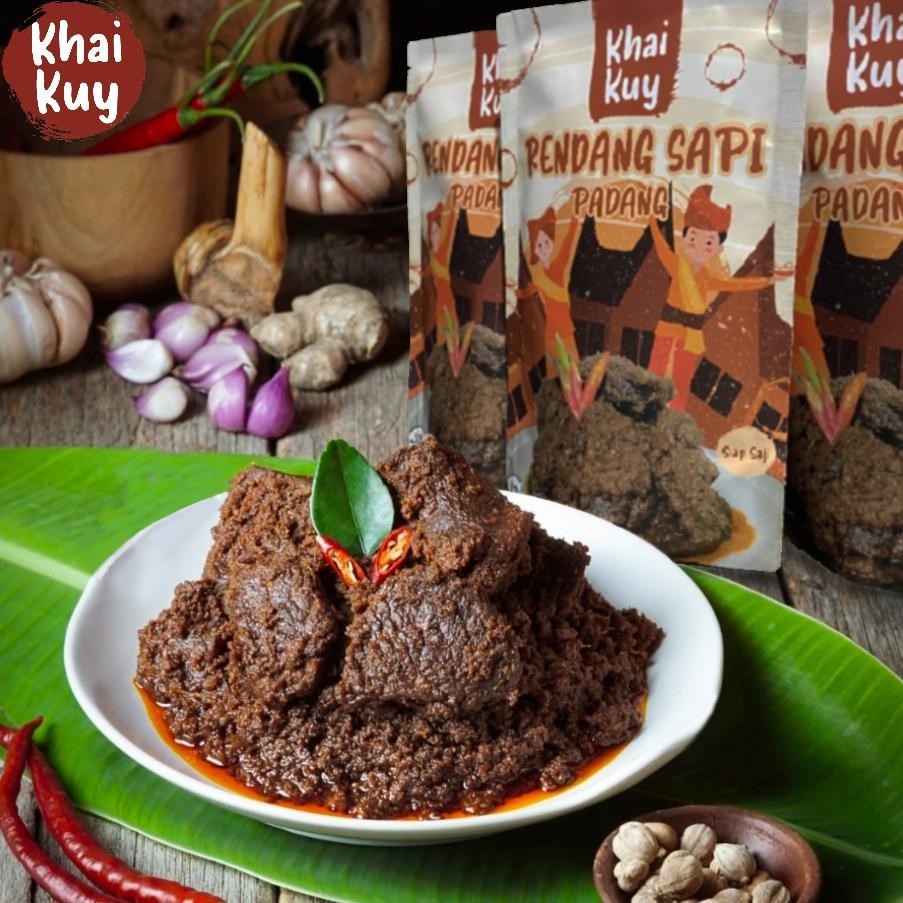 

Paket Hemat 3 Pack 150Gr Rendang Daging Sapi Asli Padang Khaikuy Kemasan Siap Saji Terbaru