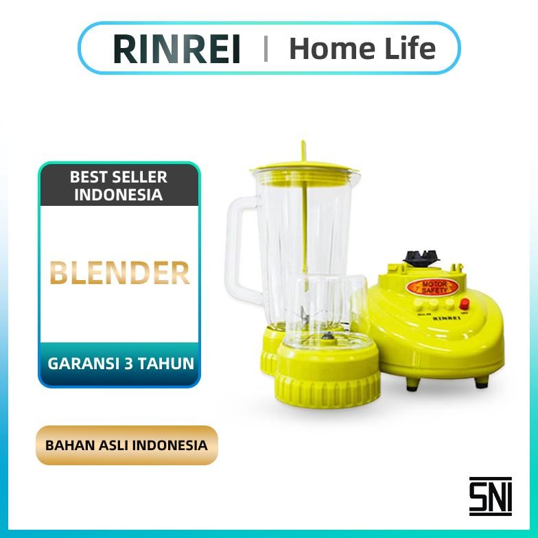 KUALITAS TERBAIK- Rinrei COD Blender Murah Plastik 3 In 1juicer,Bahan Asli Indonesia blender nationa