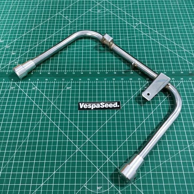 Standar Tengah Vespa Chrome Ring 10 Set Sepatu Vespa PX Excel Sprint