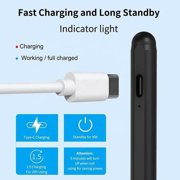 Ready Stylus Pen 2Nd Generation Smart Stylus Ipad 6 & 7 2018 2019 Ipad Pro