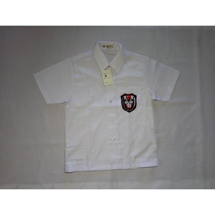 (Allthebest) SERAGAM SEKOLAH DAVIS HEM PUTIH SD