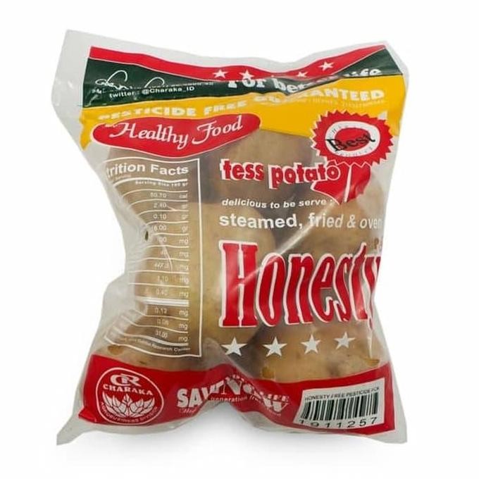 

Kentang Charaka Honesty Tess Potato 1.2 Kg. Pasti Ori