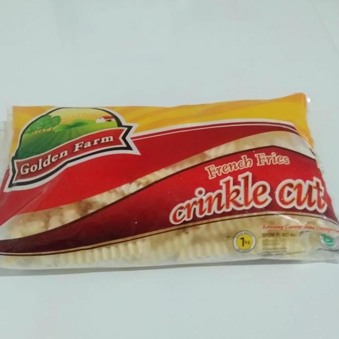 

Golden Farm French Fries Frozen Crinkle Cut Kentang Beku 1 Kg Pasti Promo