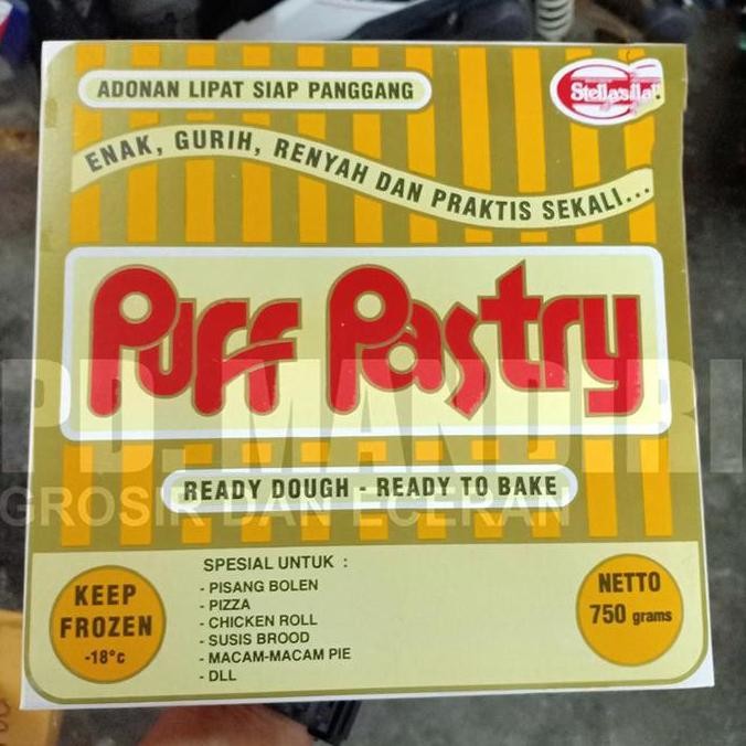 

Stellas Puff Pastry 750gr Kue Lapis Puff Premium Stok Terbatas