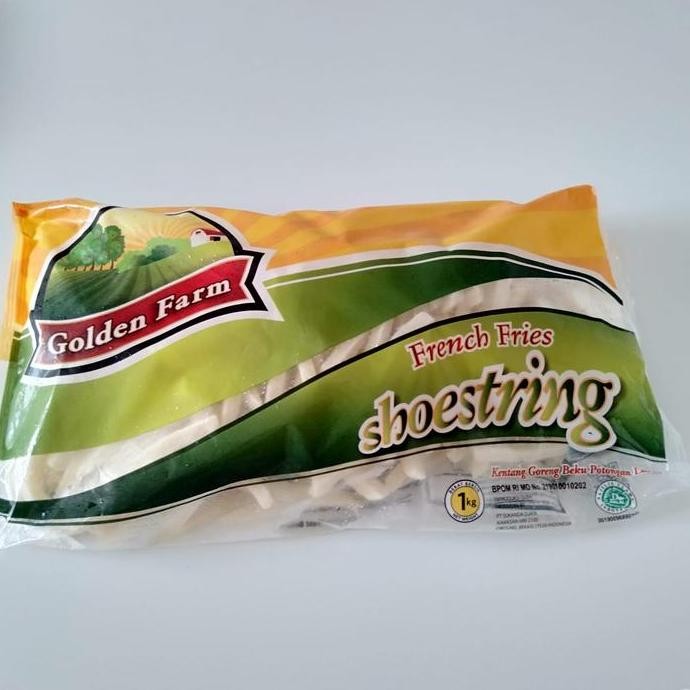 

Golden Farm French Fries Frozen Shoestring Kentang Beku 1 Kg Pasti Ori