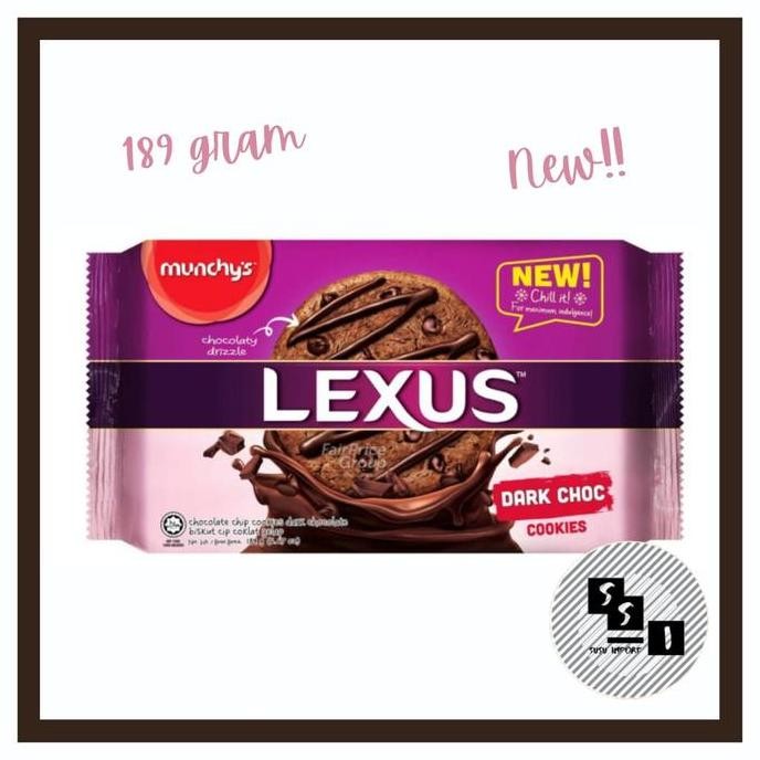 

Lexus Cookies Dark Choc 189gr - Cookies Coklat Premium Stok Terbatas
