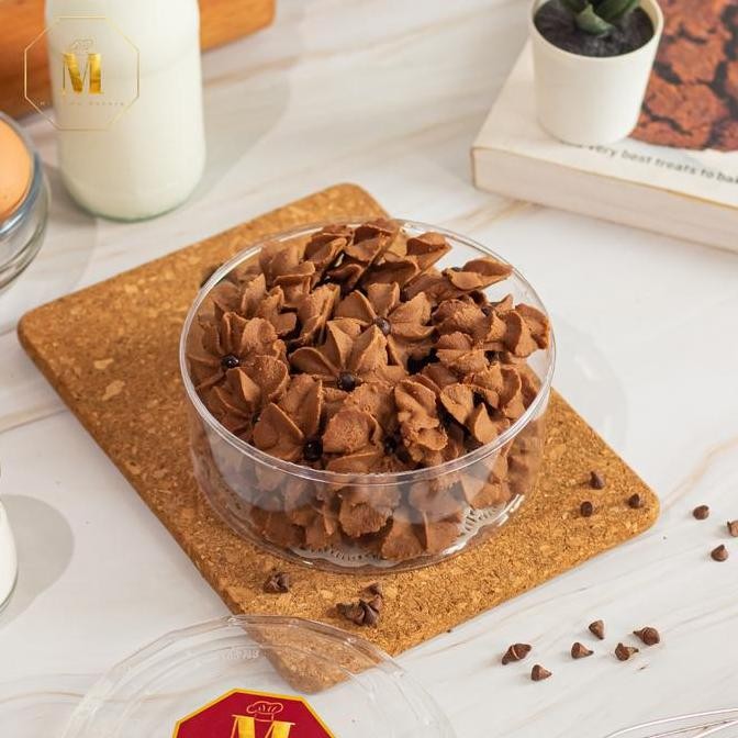 

Kue Semprit Cokelat Chocochip Premium Homemade Kukis Lebaran Stok Terbatas