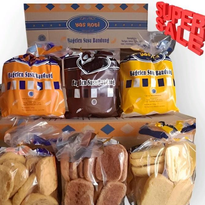 

Roti Kering Bagelen 1 Dus Isi 4 Kantong Rasa Coklat Susu Keju Stok Terbatas