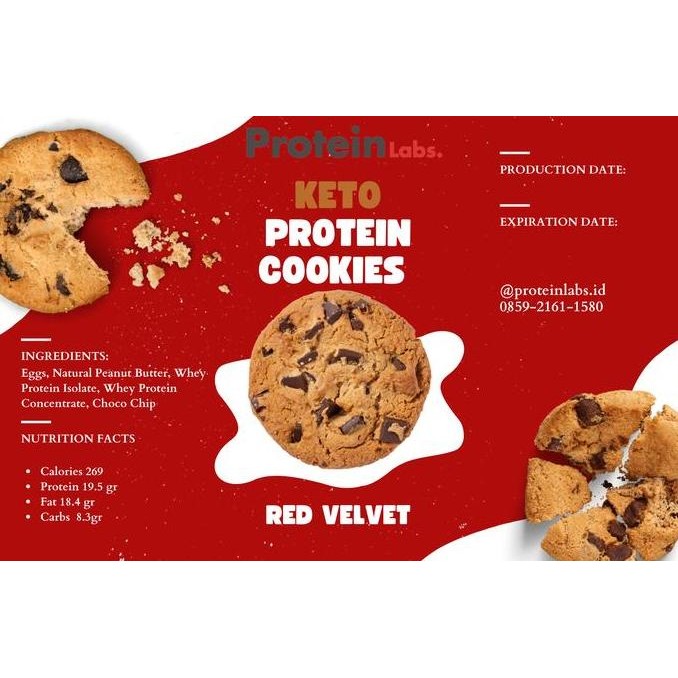

Keto Cookies Red Velvet - Kukis Protein Rendah Gula Sehat Stok Terbatas