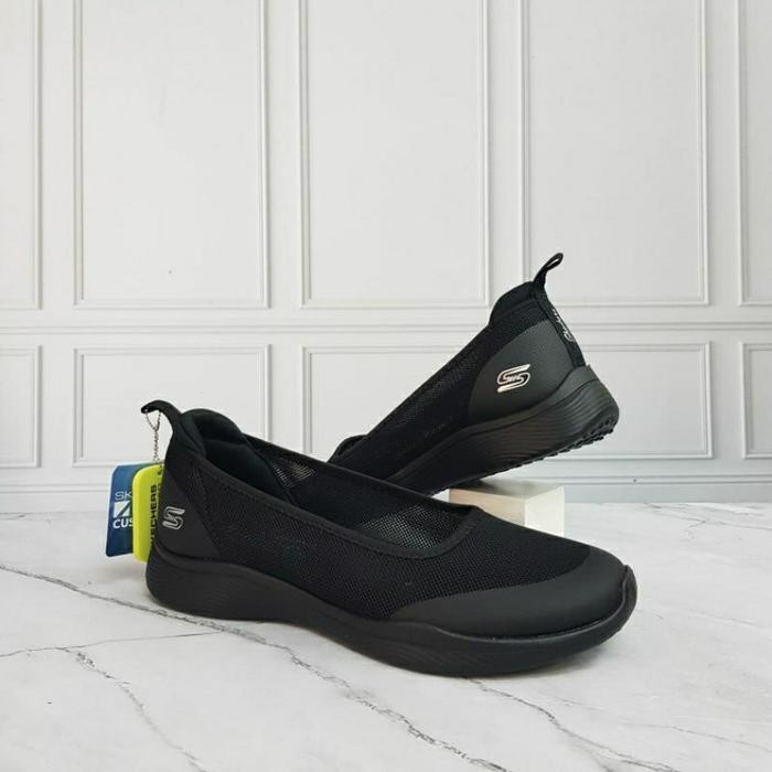 Ds Sepatu Wanita Skechers Microburst / Sepatu Skechers Slip On Full Black