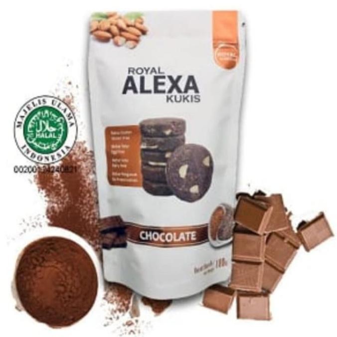 

Royal Alexa Almond Delight Cookies Cokelat 180gr - Kue Kering Premium Stok Terbatas