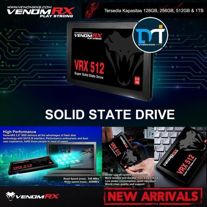 UP VenomRX VRX SUPER SSD 128GB 256GB 512GB 1TB 2TB - 2.5" Inch SATA III 6GB/s