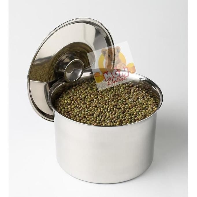 Tutup 20Cm Bulat Food Pan Prasmanan Stainless Foodpan Bulat Tutup