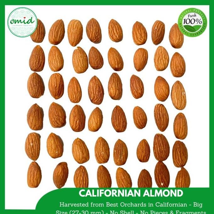 

Roasted Almond No Shell (Kacang Almond Kupas Panggang) 300Gr Pasti Ori