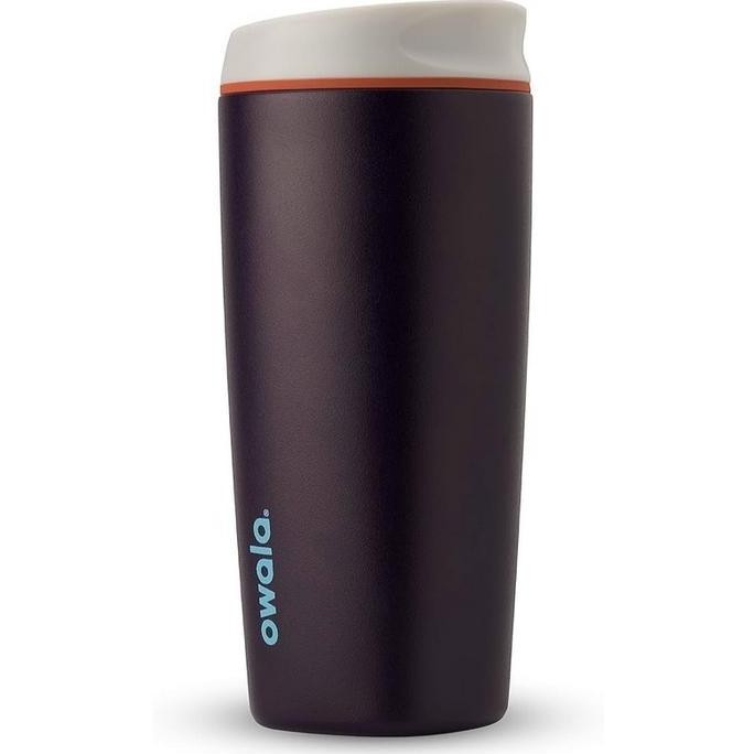Owala Smoothsip, Stainless Steel Coffee Tumbler, 20-Oz - Grey/Navy (Telescope Tales)