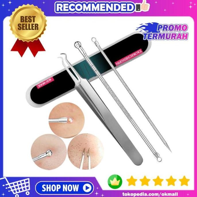 Alat Perawatan Kulit Wajah Pinset Pembersih Penghilang Komedo Jerawat