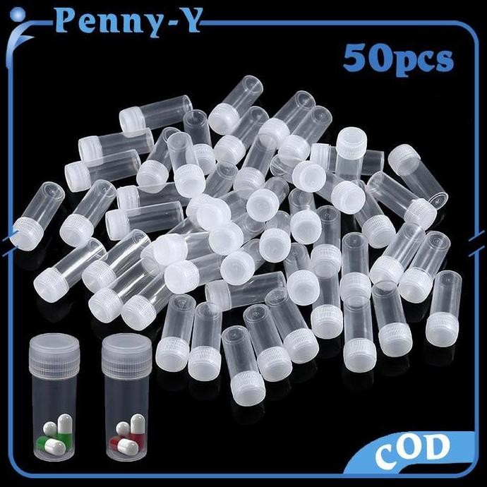 50Pcs Botol Sampel 5Ml Wadah Toples Sampel Toples Botol Mini