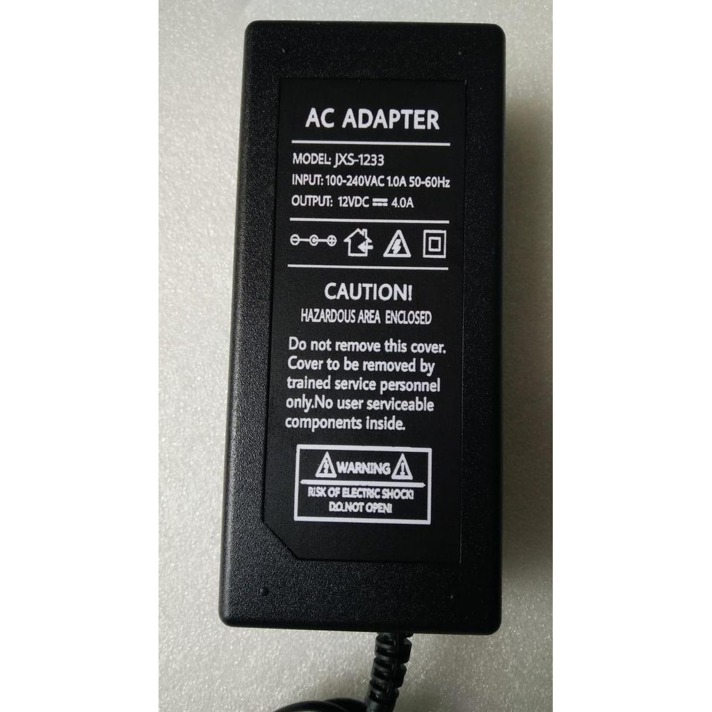 AC ADAPTER 12V 4A BUAT monitor inforce
