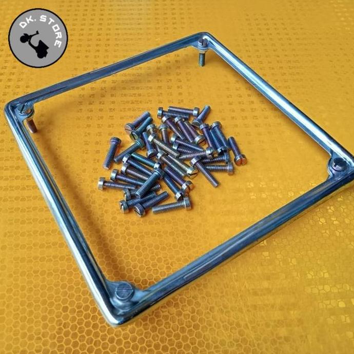 Frame Plat Nomor Vespa Kotak Asli