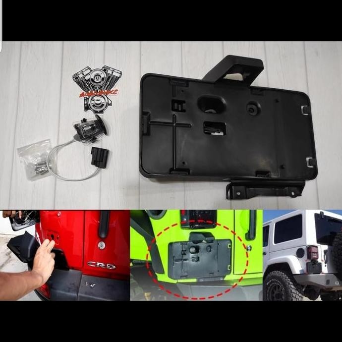 Tatakan Plat Nomor Jeep Jk Rubicon Wrangler License Holder Jeep Promo