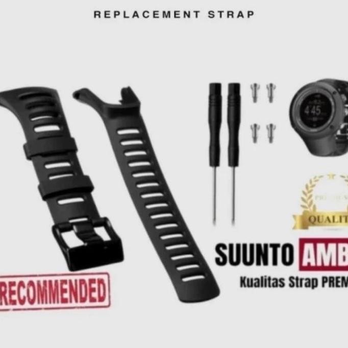 TALI STRAP RUBBER SUUNTO AMBIT 1 2 3 AMBIT 3 PEAK STRAP SILIKON ORIGINAL DAN TERPERCAYA