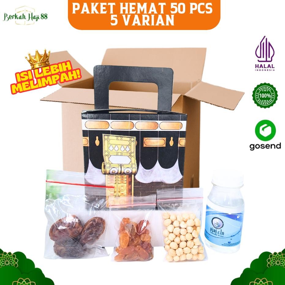 

Oleh-Oleh Haji Dan Umroh Paket Dus Ka'Bah Hemat 50 Box Tanpa Tasbih