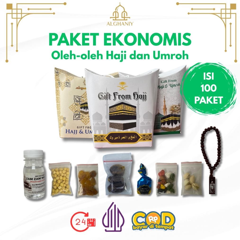 

Paket 100Pcs Oleh-Oleh Haji Dan Umroh / Paket Ekonomis Oleh-Oleh Haji Dan Umroh Lengkap