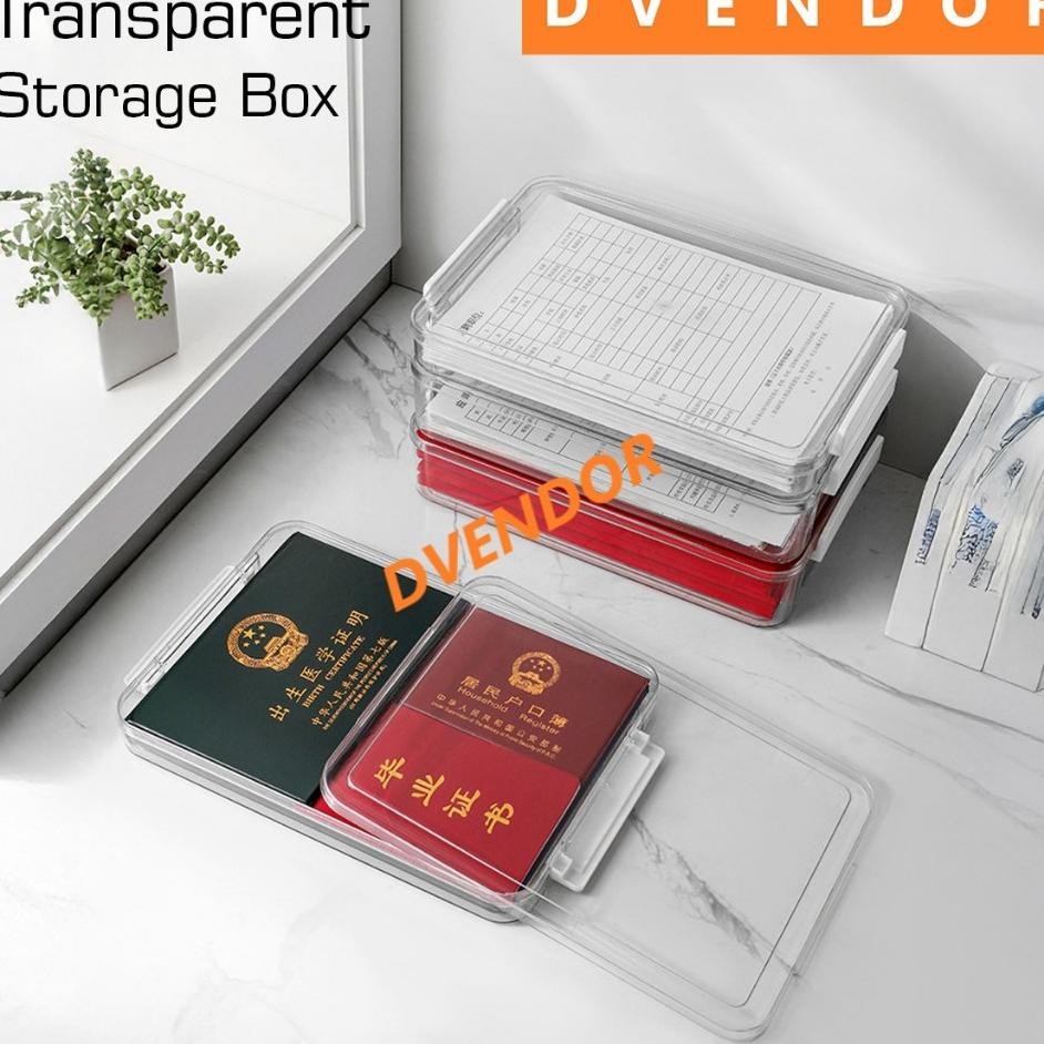 

Tempat Penyimpanan Dokumen Small Tas File Map Polos Anti Air Debu Ih Sertifikat Pasport Transparan