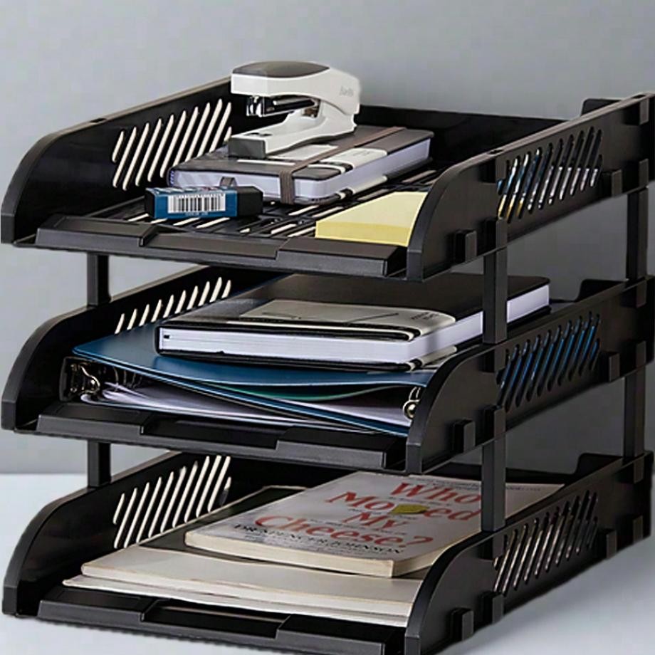 

Pelangi Stationery Bantex File Tray Rak File Susun Letter Tray Bahan Pp 3 Susun Bj7633