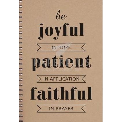 

Notebook Double Wire B6 Craft Be Joyful In Hope