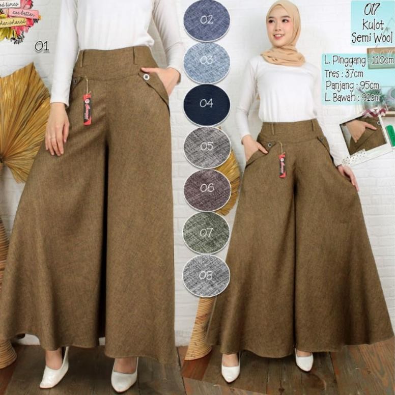 kulot payung/kulot pallazo/kulot lebar/kulot semi woll/celana wanita